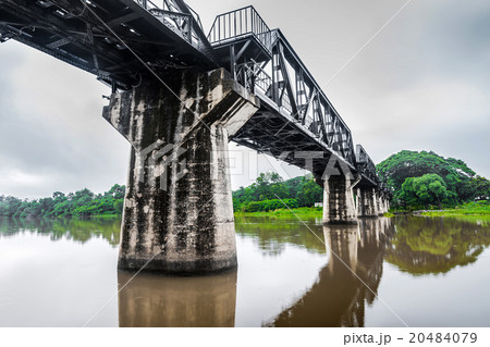 Railway metal bridge of River Kwai, Thailand 20484079