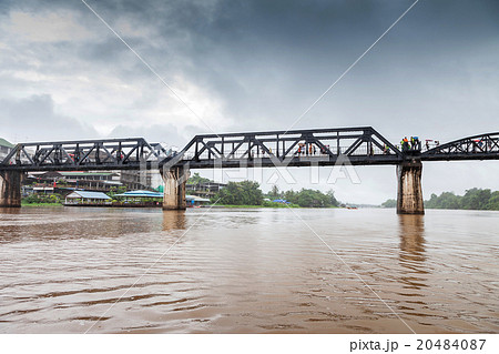 Railway metal bridge of River Kwai, Thailand 20484087