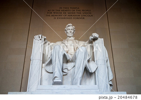 The statue of Abraham Lincoln The statue of Abraham Lincoln 20484678