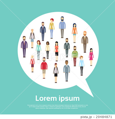 Business People Group Chat Bubble Shape 20484871