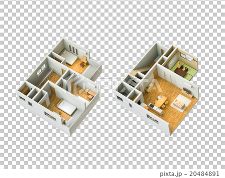 二階建て住宅の俯瞰 20484891