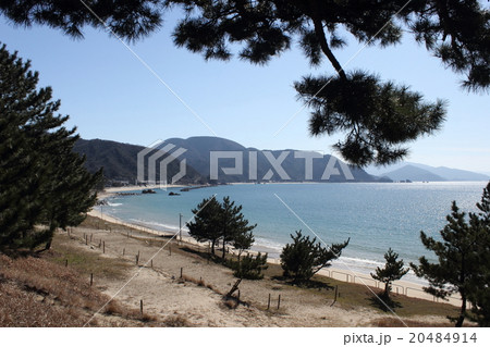 丹生海水浴場 福井県 三方郡 美浜町 の写真素材