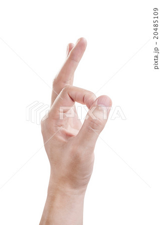 Hand in all right sign isolated on white Hand in all right sign isolated on white 20485109