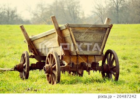 old cart on the field 20487242