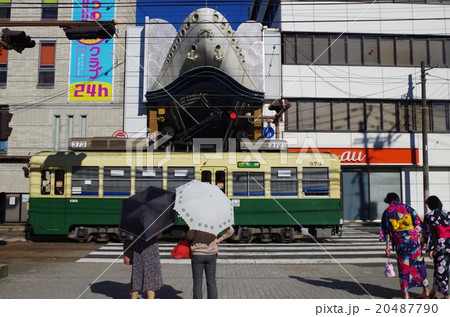 長崎電気軌道と商店街 20487790