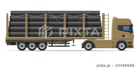 truck semi trailer transportation of construction 20488686