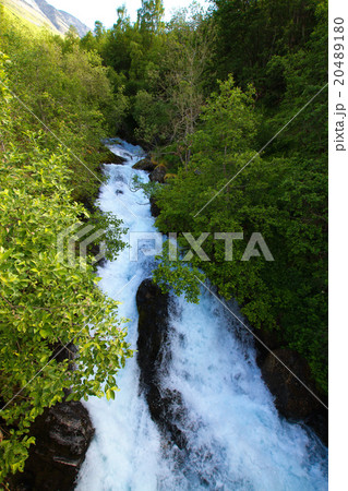waterfall fjord waterfall fjord 20489180