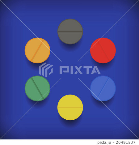 Set of Colorful Pills 20491837