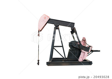 pumpjack  isolated 20493028