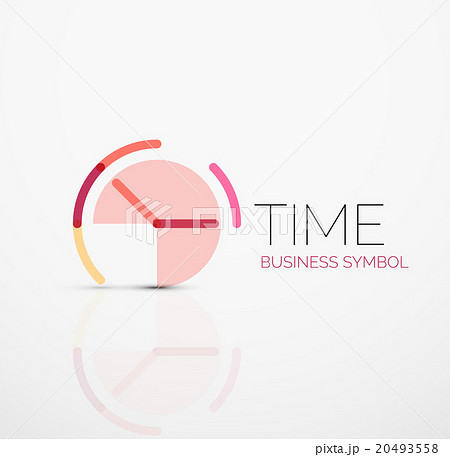 Vector abstract logo idea, time concept or clock 20493558