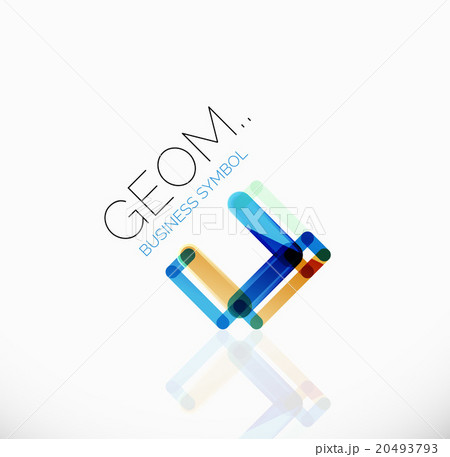 Logo, linear abstract geometric icon Logo, linear abstract geometric icon 20493793
