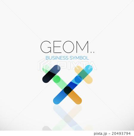 Logo, linear abstract geometric icon Logo, linear abstract geometric icon 20493794
