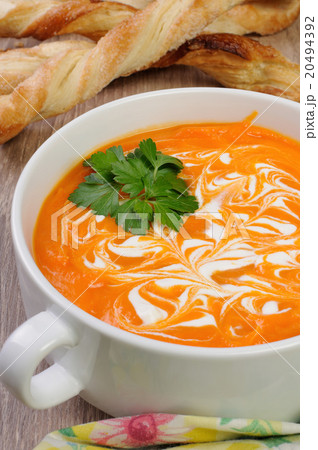 Pumpkin soup puree Pumpkin soup puree 20494392