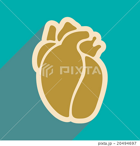 Icon of in human heart flat style Icon of in human heart flat style 20494697