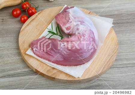 Raw pork fillet 20496982