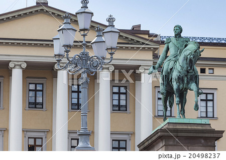 Statue of Norwegian King Carl Johan XIV in Oslo 20498237