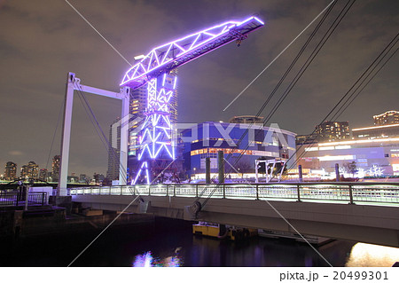 豊洲水上バス乗り場夜景 豊洲水上バス乗り場夜景 20499301