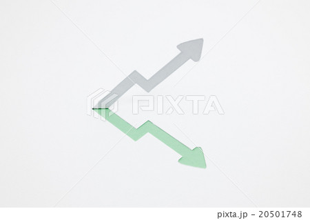 増収・上昇のイメージ （※B・緑色） 20501748