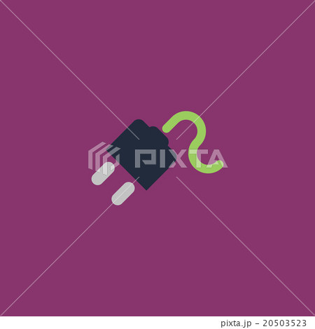 power cord flat icon power cord flat icon 20503523