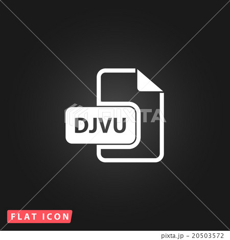 DJVU ebook file extension icon vector. DJVU ebook file extension icon vector. 20503572