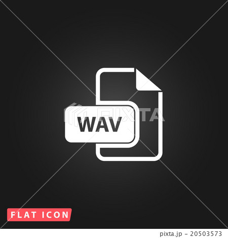 WAV audio file extension icon. WAV audio file extension icon. 20503573