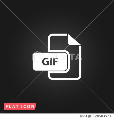GIF image file extension icon. GIF image file extension icon. 20503574