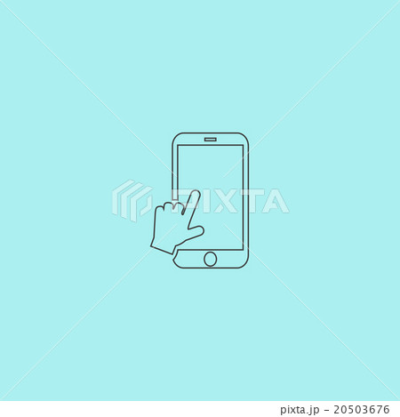 hand slide smartphone vector 20503676