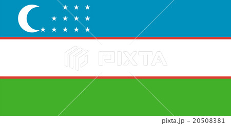 Standard Proportions for Uzbekistan Flag 20508381