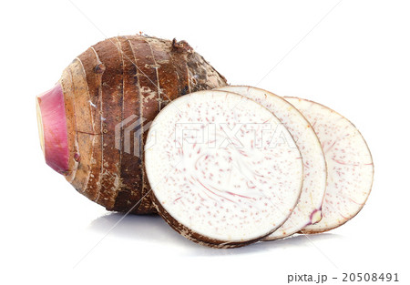 Close up taro isolated on the white background Close up taro isolated on the white background 20508491