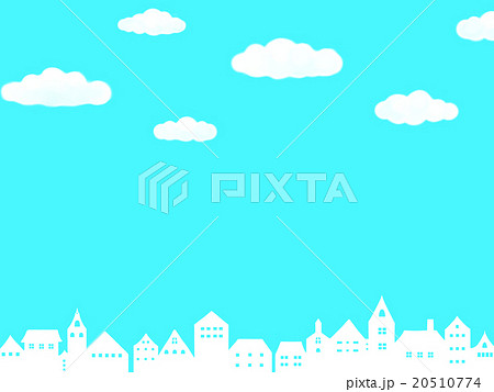 街シルエット白 20510774