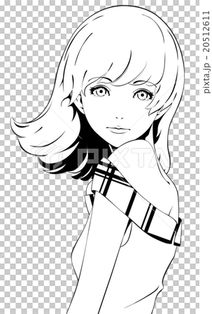 中等頭髮的女人/時尚 20512611