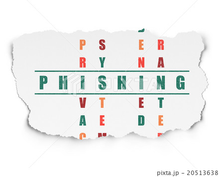 Privacy concept: Phishing in Crossword Puzzle 20513638