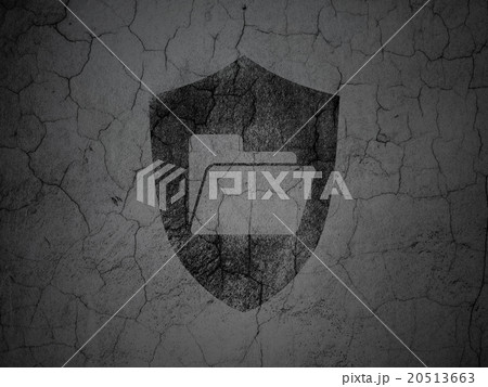 Finance concept: Folder With Shield on grunge wall Finance concept: Folder With Shield on grunge wall 20513663