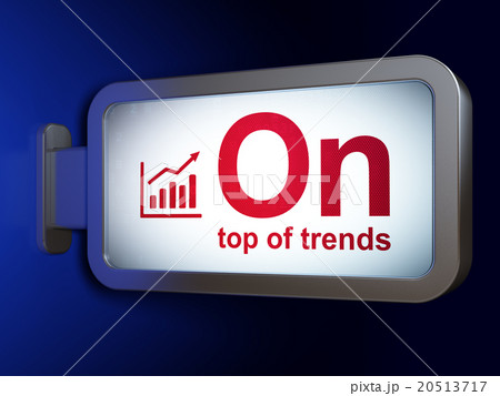 Business concept: On Top of trends and Growth 20513717
