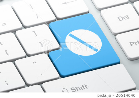 Healthcare concept: Pill on computer keyboard Healthcare concept: Pill on computer keyboard 20514040