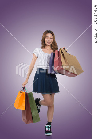 Asian woman shopping 20514436