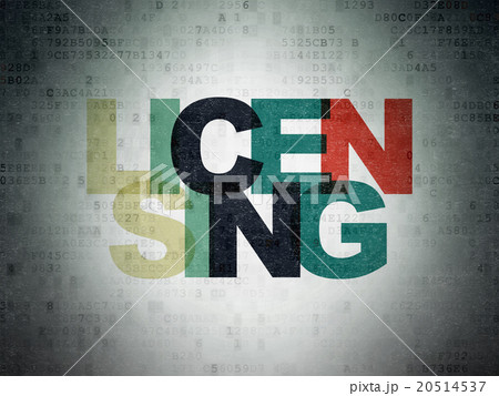 Law concept: Licensing on Digital Paper background 20514537