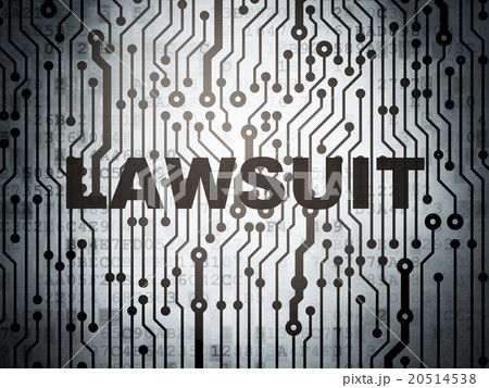 Law concept: circuit board with Lawsuit Law concept: circuit board with Lawsuit 20514538