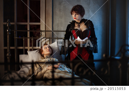 Sick woman and her friend. Sick woman and her friend. 20515053