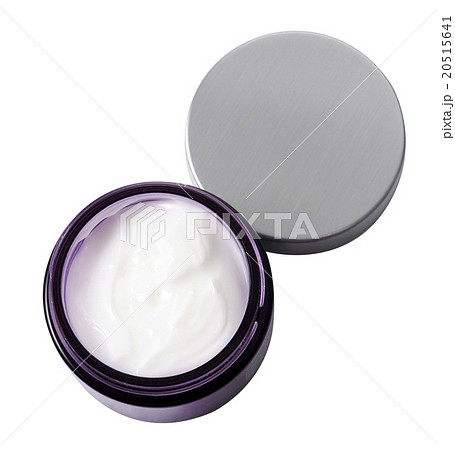 Beauty cream in container on background Beauty cream in container on background 20515641