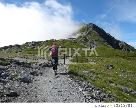 北岳に登る男性 北岳に登る男性 20515781