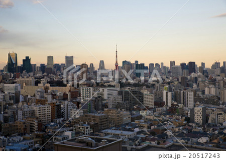 夕暮れの東京　ビル群　東京都　都市 20517243