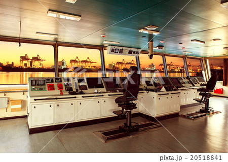 wheelhouse of modern industry ship aching to 20518841