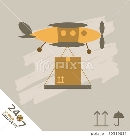 Express Delivery Symbols. Worldwide Shipping. 20519035