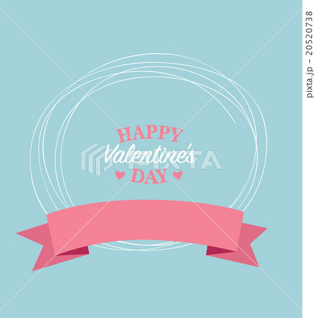 Happy Valentine's day card. Vector illustration. 20520738