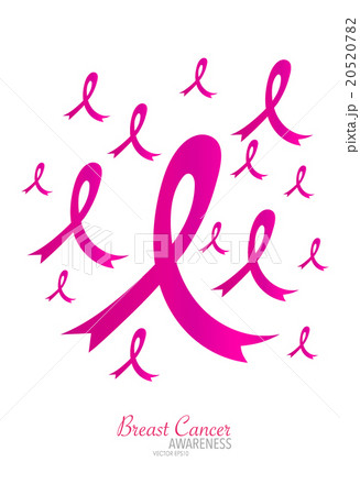 Breast cancer awareness pink ribbon. Vector Illustration. 20520782