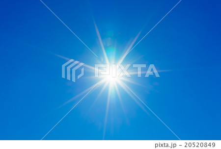 Blue sky with sun 20520849