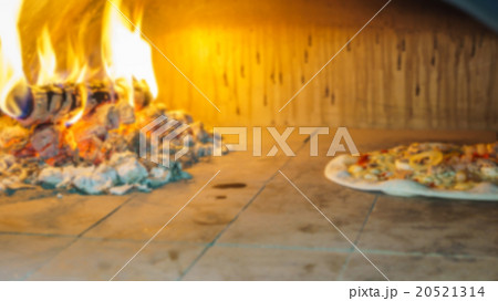 Abstract blur pizza in oven Abstract blur pizza in oven 20521314