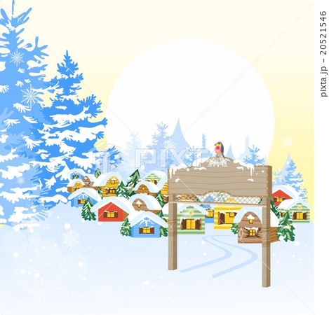 Christmas card with village Christmas card with village 20521546