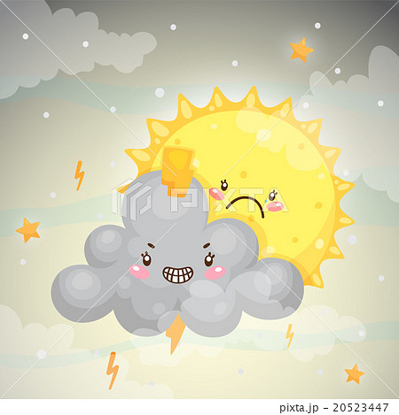 Thundercloud and sad Sun Thundercloud and sad Sun 20523447